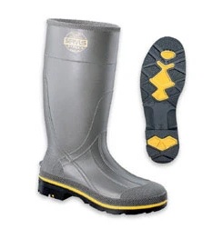 Boots, Chemical Resistant, 15 Inch, Gray/Yellow/Black - Latex, Supported